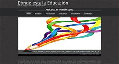 Desktop Screenshot of dondestalaeducacion.com